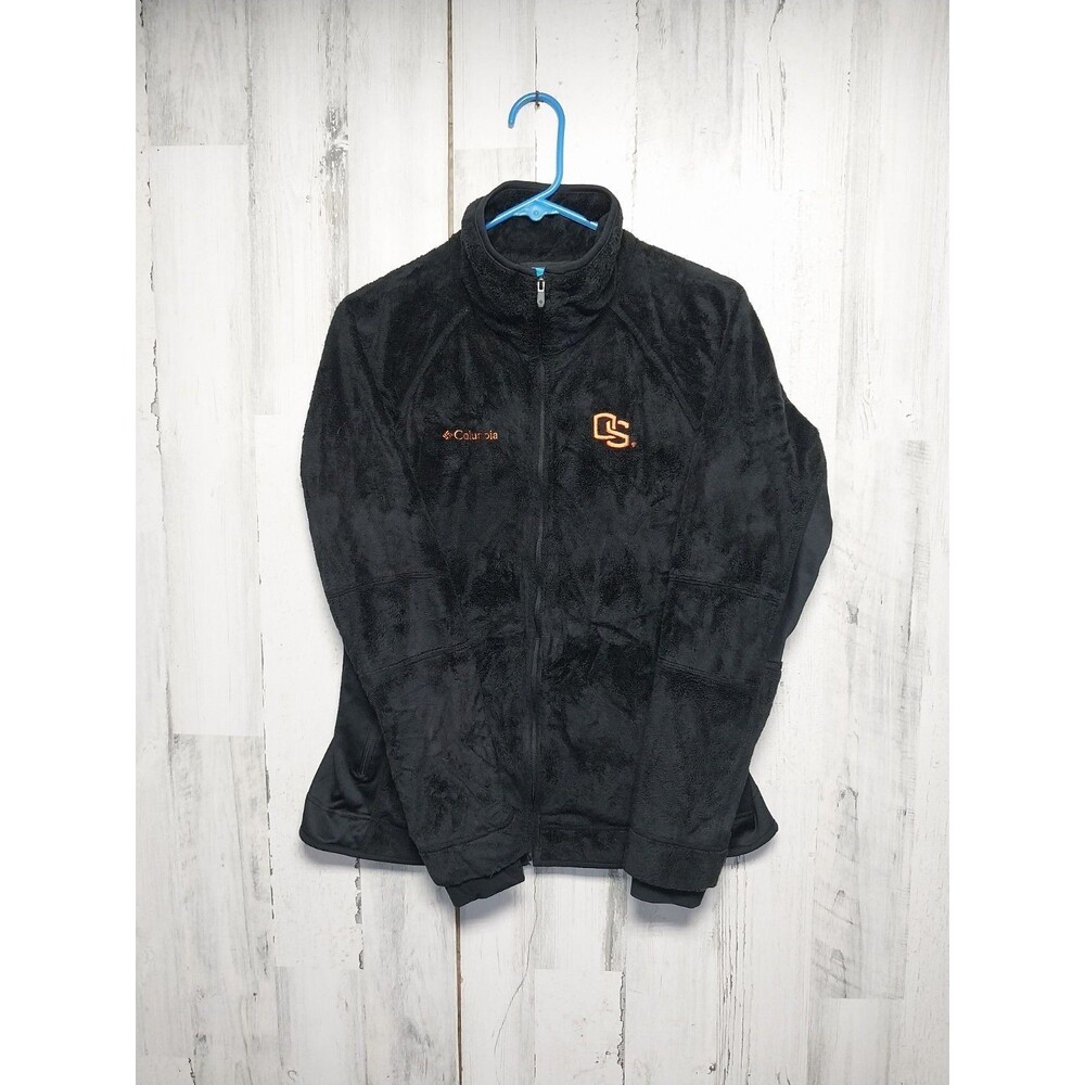 Columbia Oregon State Black Fleece Full Zip Sweatshirt Size Large